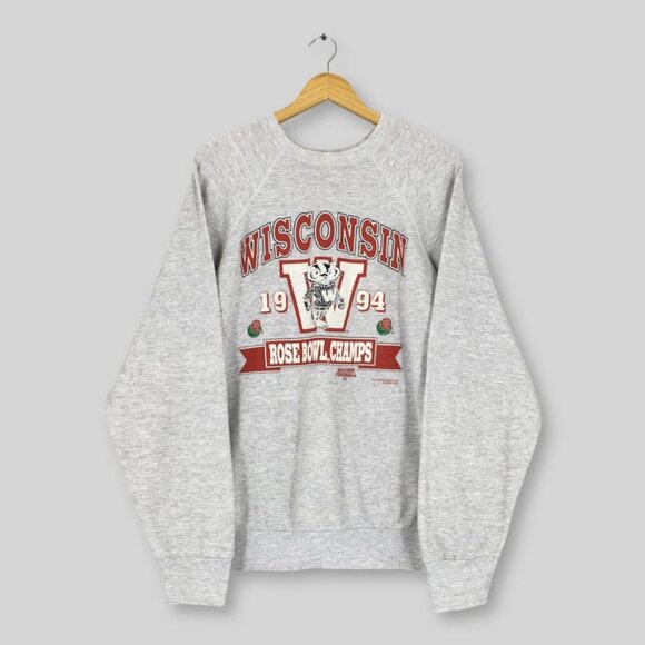 Wisconsin Badgers NCAA Badgers Football Rose Bowl sweatshirt shirt '98 - Picture 1 of 2